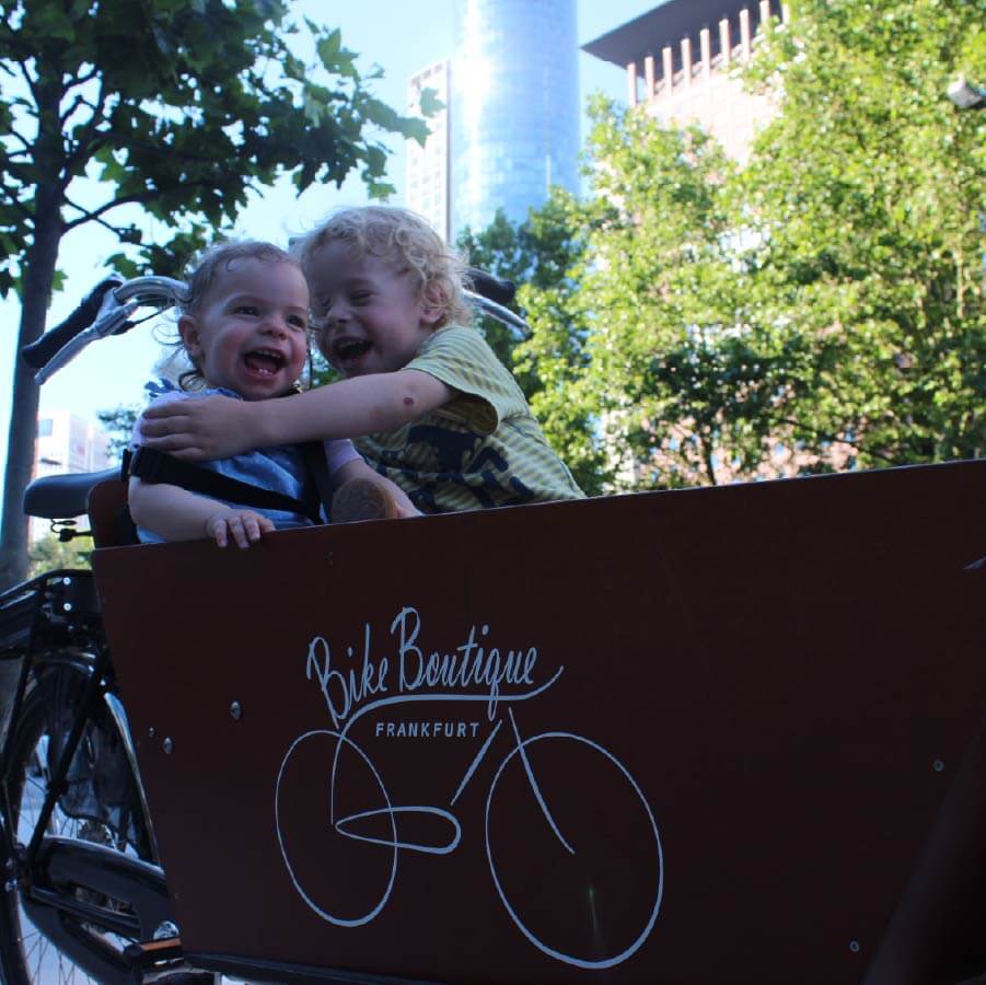 So fing es an als wir uns vor über zehn Jahren auf Lastenräder für Frankfurter Familien spezialisierten.