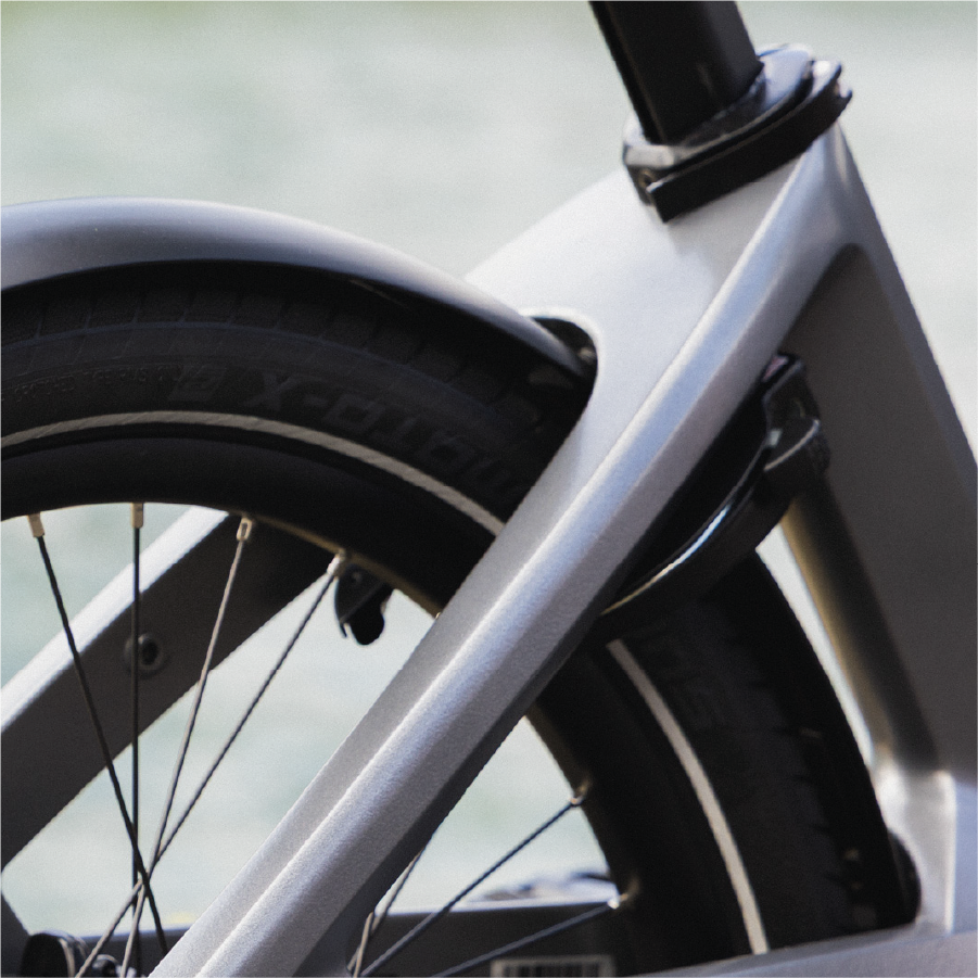 der nahtlose Rahmen ist in der Formsprache einzigartig und extrem stabil