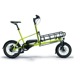 Yoonit Electric in Farbe misty lime mit dem Träger